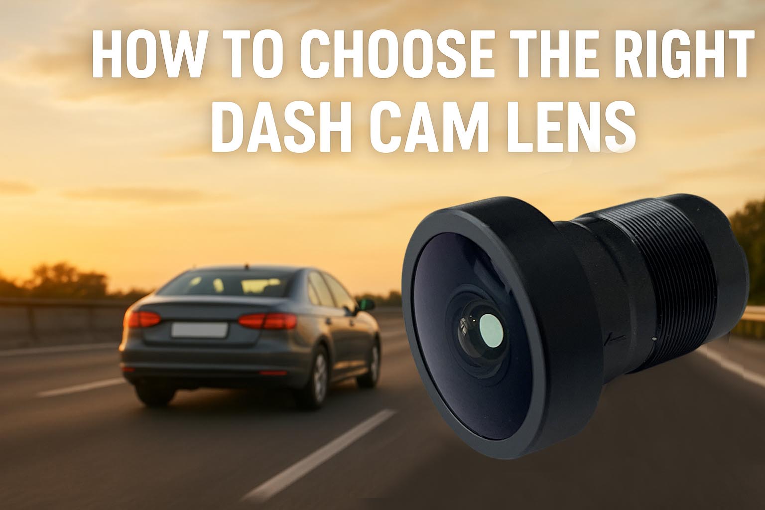 So wählen Sie das richtige Dashcam-Objektiv für eine zuverlässige Fahrzeugaufzeichnung？