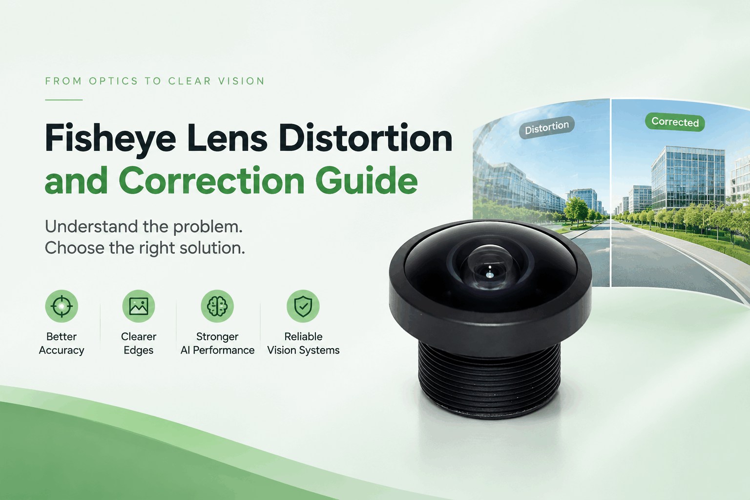 Fisheye Lens Distortion in Machine Vision: Optical vs. Software Correction Guide